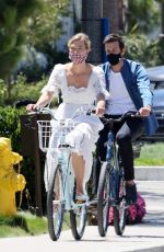 KARLIE KLOSS and Joshua Kushner Out Riding Bikes in Santa Monica 07/18/2020