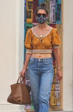KATIE HOLMES in Denim Out Shopping in New York 07/03/2020