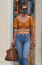 KATIE HOLMES in Denim Out Shopping in New York 07/03/2020