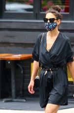KATIE HOLMES Out in New York 07/15/2020