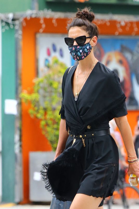 KATIE HOLMES Out in New York 07/15/2020