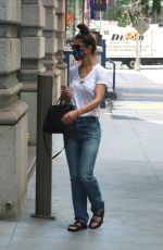 KATIE HOLMES Wearing a Mask Out in New York 07/14/2020
