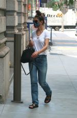 KATIE HOLMES Wearing a Mask Out in New York 07/14/2020