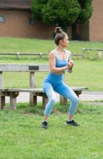 KATIE WAISSEL Workout at a Park in London 07/13/2020