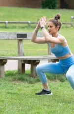 KATIE WAISSEL Workout at a Park in London 07/13/2020