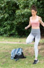 KATIE WAISSEL Workout at a Park in London 07/27/2020