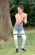 KATIE WAISSEL Workout at a Park in London 07/27/2020