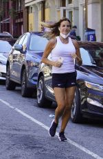 KELLY BENSIMON Out Jogging in New York 07/08/2020