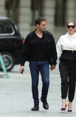 KELLY BROOK and Jeremy Parisi Arrives at Heart Radio in London 07/07/2020