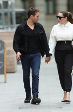 KELLY BROOK and Jeremy Parisi Arrives at Heart Radio in London 07/07/2020