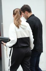 KELLY BROOK and Jeremy Parisi Arrives at Heart Radio in London 07/07/2020