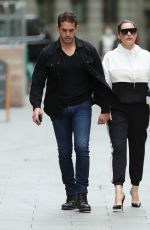 KELLY BROOK and Jeremy Parisi Arrives at Heart Radio in London 07/07/2020