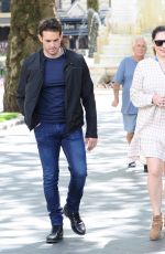 KELLY BROOK and Jeremy Parisi Out for Lunch in London 07/14/2020