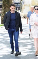 KELLY BROOK and Jeremy Parisi Out for Lunch in London 07/14/2020