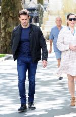 KELLY BROOK and Jeremy Parisi Out for Lunch in London 07/14/2020