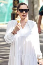 KELLY BROOK Arrives at Global Radio Studios in London 07/17/2020