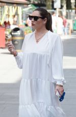 KELLY BROOK Arrives at Global Radio Studios in London 07/17/2020
