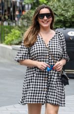 KELLY BROOK Arrives at Heart Radio in London 07/06/2020