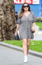 KELLY BROOK Arrives at Heart Radio in London 07/06/2020