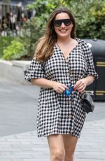 KELLY BROOK Arrives at Heart Radio in London 07/06/2020