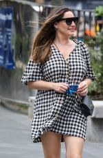 KELLY BROOK Arrives at Heart Radio in London 07/06/2020