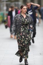 KELLY BROOK Arrives at Heart Radio in London 07/09/2020