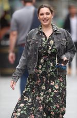 KELLY BROOK Arrives at Heart Radio in London 07/09/2020