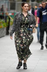 KELLY BROOK Arrives at Heart Radio in London 07/09/2020