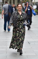 KELLY BROOK Arrives at Heart Radio in London 07/09/2020