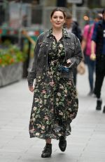 KELLY BROOK Arrives at Heart Radio in London 07/09/2020