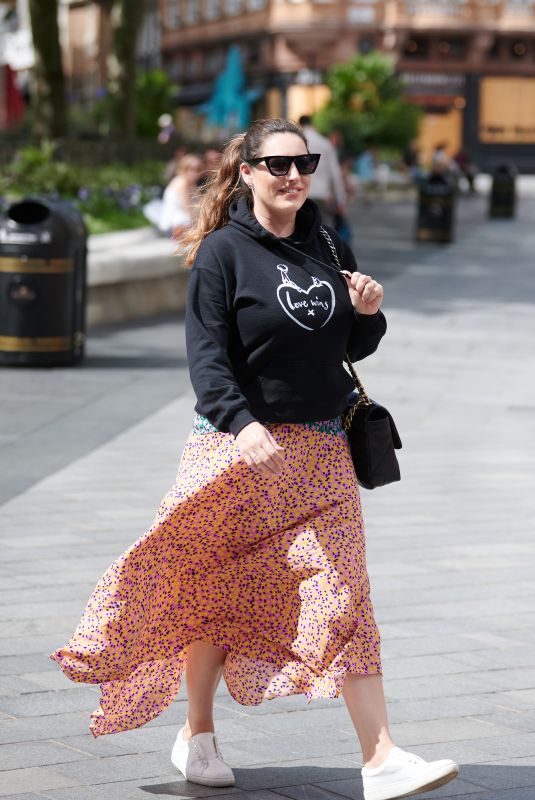 KELLY BROOK Leaves Global Radio in London 07/13/2020