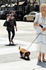 KELLY RUTHERFORD Out with Her Dog in Los Angeles 07/01/2020