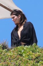 KENDALL JENNER and KOURTNEY KARDASHIAN on the Set of Their Reality Show in Malibu 07/14/2020
