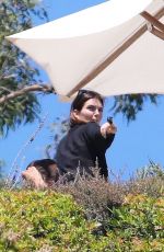 KENDALL JENNER and KOURTNEY KARDASHIAN on the Set of Their Reality Show in Malibu 07/14/2020