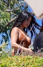 KENDALL JENNER and KOURTNEY KARDASHIAN on the Set of Their Reality Show in Malibu 07/14/2020