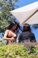 KENDALL JENNER and KOURTNEY KARDASHIAN on the Set of Their Reality Show in Malibu 07/14/2020