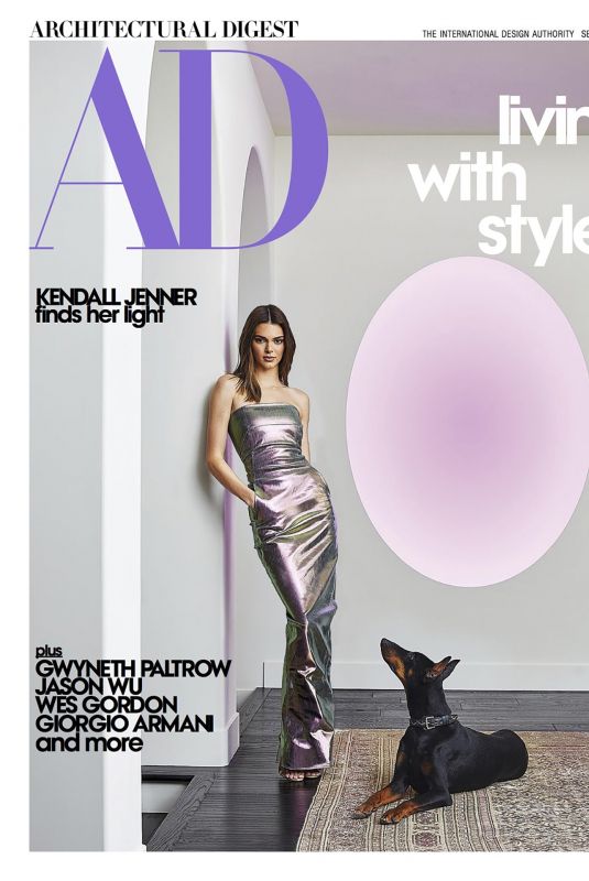 KENDALL JENNER in Architectural Digest Magazine, September 2020