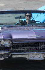 KENDALL JENNER Out Driving in Her Classic 1960 Cadillac Eldorado Convertible in Los ANgeles 07/14/2020