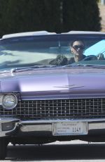 KENDALL JENNER Out Driving in Her Classic 1960 Cadillac Eldorado Convertible in Los ANgeles 07/14/2020