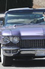 KENDALL JENNER Out Driving in Her Classic 1960 Cadillac Eldorado Convertible in Los ANgeles 07/14/2020