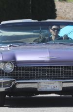 KENDALL JENNER Out Driving in Her Classic 1960 Cadillac Eldorado Convertible in Los ANgeles 07/14/2020