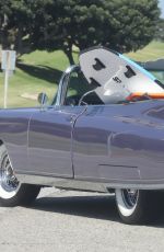 KENDALL JENNER Out Driving in Her Classic 1960 Cadillac Eldorado Convertible in Los ANgeles 07/14/2020