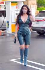 KIM KARDASHIAN at a Gas Station in Calabasas 07/06/2020