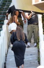 KIMA KARDASHIAN and MALIKA HAQQ at a Beach House in Malibu 07/08/2020