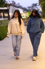 KOURTNEY KARDASHIAN and ADDISON RAE Leaves Taverna Tony in Malibu 07/29/2020