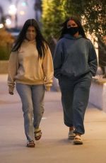 KOURTNEY KARDASHIAN and ADDISON RAE Leaves Taverna Tony in Malibu 07/29/2020