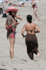KOURTNEY KARDASHIAN and ADDISON RAE Out in the Beach in Malibu 07/18/2020