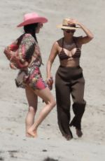 KOURTNEY KARDASHIAN and ADDISON RAE Out in the Beach in Malibu 07/18/2020