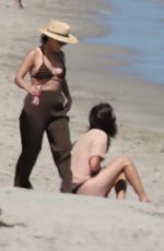 KOURTNEY KARDASHIAN and ADDISON RAE Out in the Beach in Malibu 07/18/2020