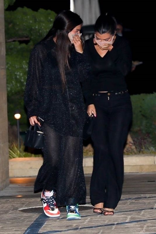 KOURTNEY KATDASHIAN and ADDISON RAE at Nobu in Malibu 07/17/2020